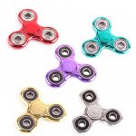 Wholesale Electroplate Fidget Spinner Hand Stress Reducer Toy for Anxiety, and Autism Adult, Child (Black)